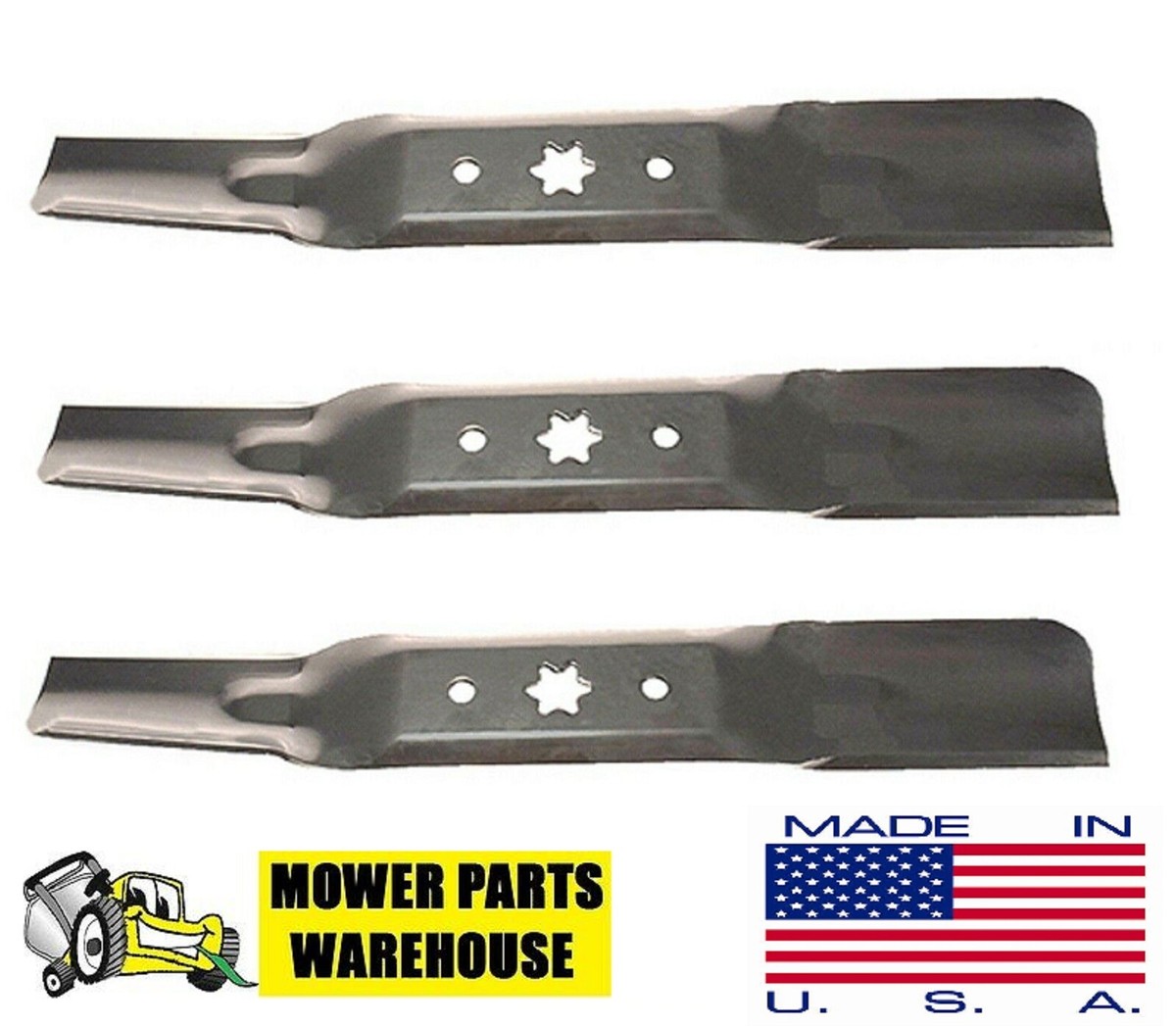 3 REPL CUB CADET MOWER BLADES 942-05052A 742-05052A RZT L50 S50