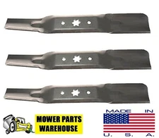 3 REPL CUB CADET MOWER BLADES 942-05052A 742-05052A RZT L50 S50 XT1 LT50 GT50 