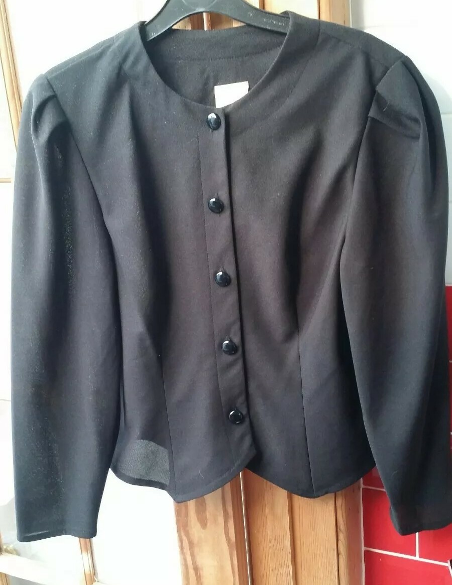 long black smart jacket