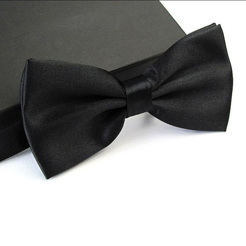 Men Satin Bowtie Classic Wedding Party Bow Tie Solid Color Adjustable Neckt~NA - Picture 9 of 21