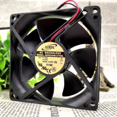 Ventilateur De Refroidissement Pour Onduleur AD0924HB-A71GL - 90x90x25mm - 24V DC - 2 Broches - Neuf