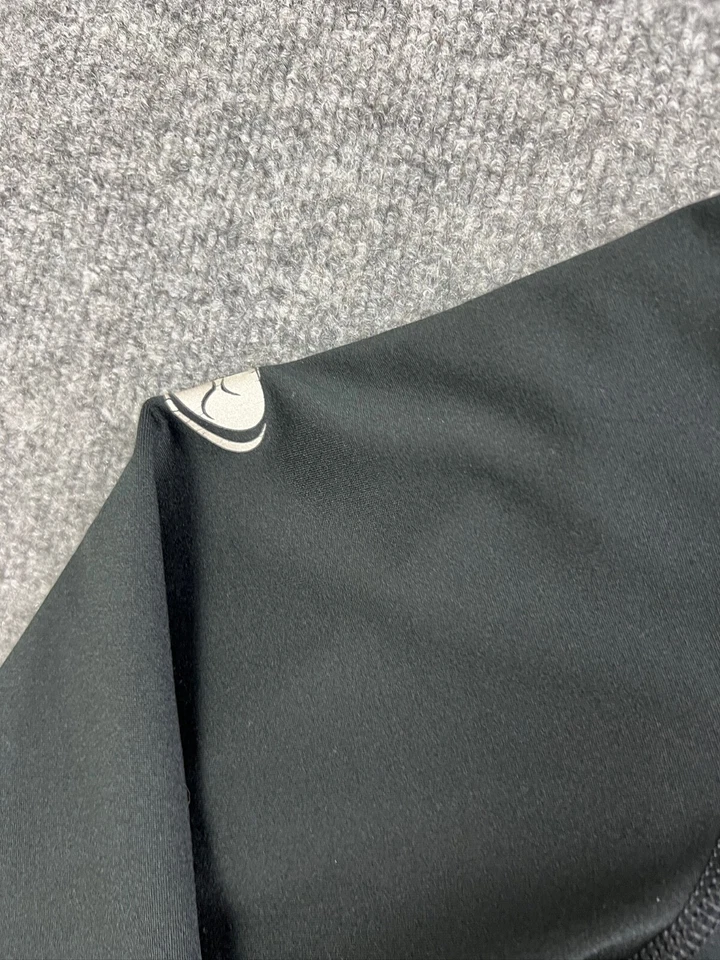 Chaqueta Sporthill Para Mujer Grande Negra Media Cremallera Forrada de Vellón Cuello Simulado Pullover Foto 4 de 4