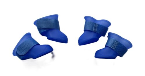 4Pcs Protective Silicone Waterproof Dog Cat Rain Boots Pet Shoes Adjustable Paw