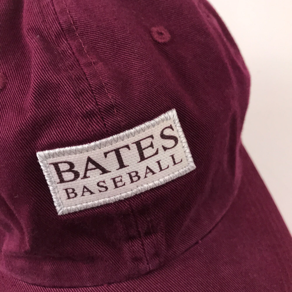 Bates Baseball rectangle patch hat Maine College … - image 2
