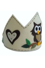 Felt Crown Owl Birthday Party Head Piece, Costume Hat Owl Felt Crown, Party Prop