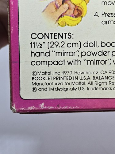 Barbie Beauty Secrets 1979 vintage #1290 en caja LEER - Imagen 12 de 20