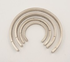 Clock Mainspring FLAT C Clamps Set of 4 Sprin...