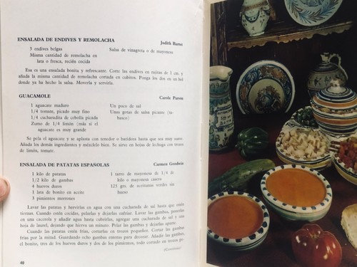 SPANISH AMERICAN Bilingual Cookbook American Women's Club Of Madrid Spain - Picture 3 of 10