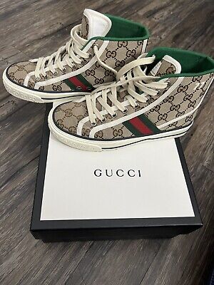 Gucci Tennis 1977 High Top GG (Women's) - 627838 HVK70 9765 - US