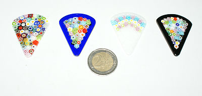 1 MURRINA MILLEFIORI VENEZIANE MOSAICO COLORATA TONDA 26 mm Glass Antique