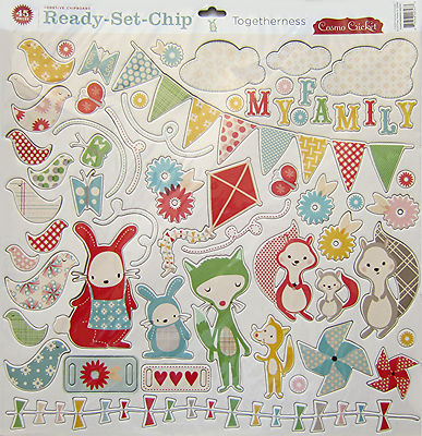 Cosmo Cricket  [Togetherness]   12 x 12 Chipboard Elements    [Save 65%]