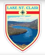 12" lake st clair bumper sticker decal usa made