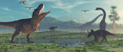 Wandbild: 3D-Render-Dinosaurier. Dies ist eine 3D-Darstellung. (102844728)
