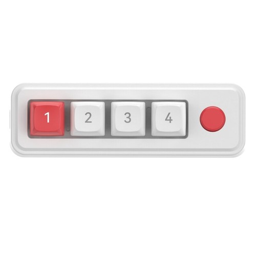 Mini Keypad 4Key Mechanical Keyboard for Gaming and Office Customizable Lighting - Afbeelding 7 van 12