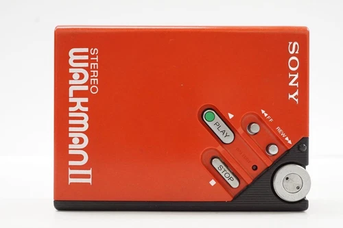 Junk - SONY WM-2 Walkman Cassette Player Vintage Red From Japan