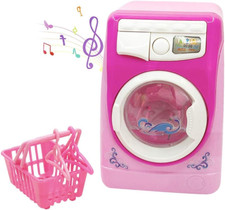 Toy Washing Machine Kids Mini Simulation Dollhouse Furniture Kitchen Toys Childr