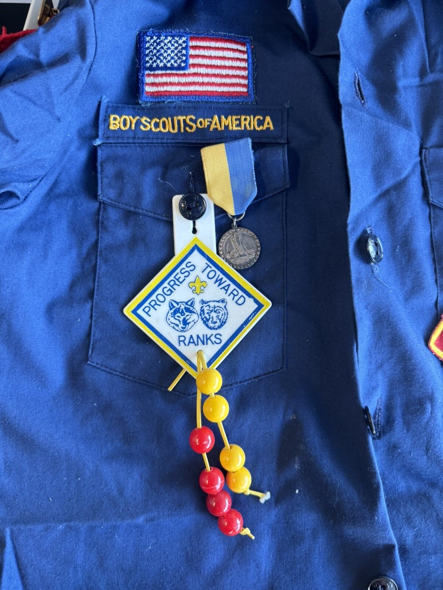 70's BOY SCOUTS OF AMERICA ヴィンテージジャケット VINTAGE Boy Scouts of America Shirt 14 Neck Green 70s Button