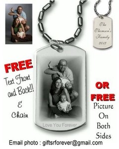 laser engraved dog tag