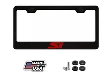 Black License Plate Frame for Civic Si