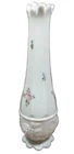 Westmoreland Swung MCM Handcrafted Bud Vase Floral Milk Glass embossed grape Vtg
