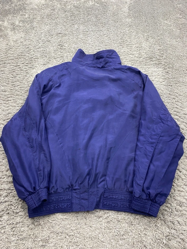 Chaqueta cortavientos Louis Paris para mujer mediana de gran tamaño seda cremallera completa bombardero de colección Foto 2 de 4