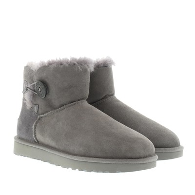 ugg mini bailey button stormy grey