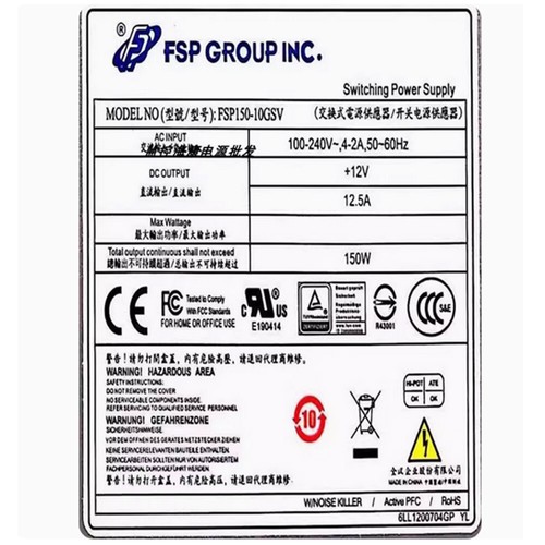 FOR FSP150-10GSV Delta DSP150-AB-3A Multi hard drive Video Recorder Power Supply - 第 2/5 張圖片