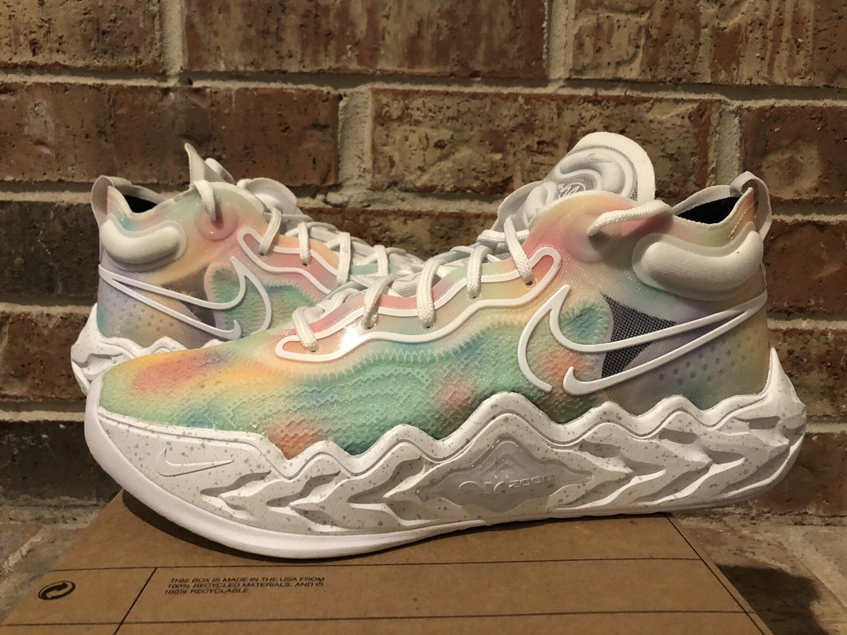 New 10 Nike Air Zoom G.T. Run Tie Dye Multicolor Basketball Shoes