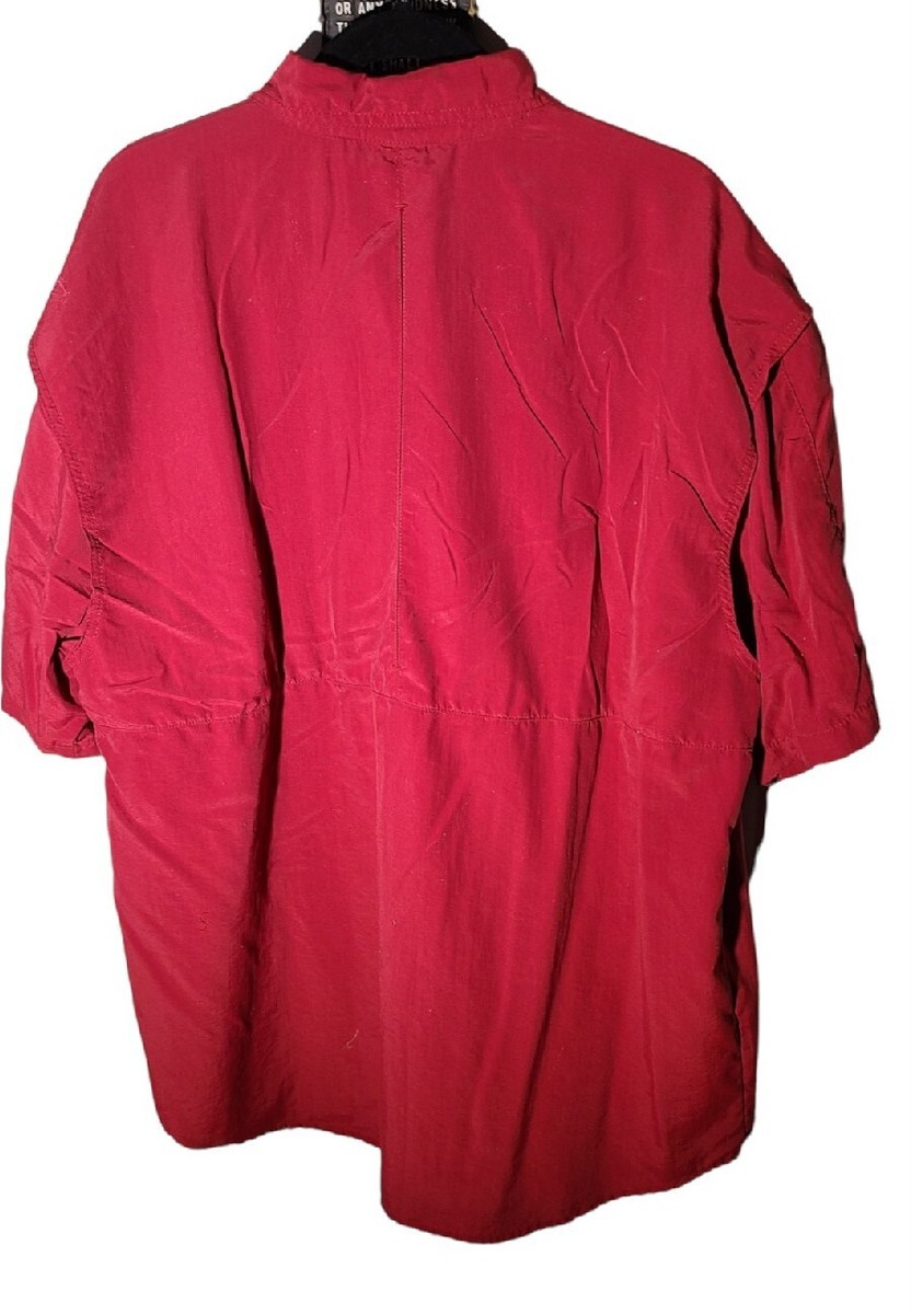 Chemise Reel Legends Homme XL Rouge Pêche Ventilée Légère Poche Outdoor