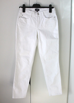 NYDJ Alina Ankle Damen Mädchen Stretch Jeans Hose weiß Gr. US 2 DE 32 XS