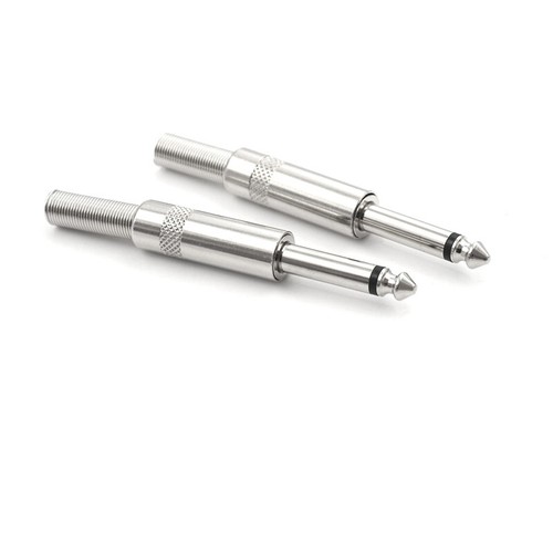 2pcs 6.35mm Male Plug 6.5mm Connector Mono Audio Plug Jack Microphone Plug^I4 - Zdjęcie 2 z 8