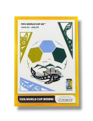 2026 Panini Prizm World Cup Vancouver World Cup Posters Gold Prizm /10 #9 Canada