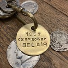 1957 Chevrolet Bel Air Solid Brass Key Fob ‘57