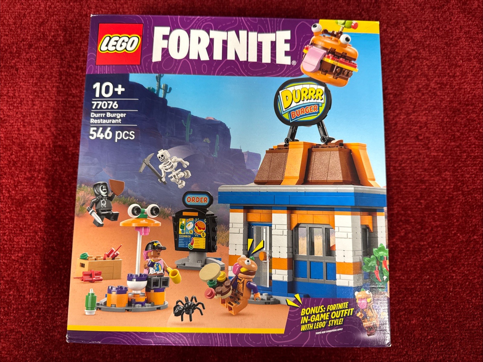 LEGO Fortnite:  Durrr Burger Restaurant 546pcs(77076)10+seal Scratch&crease Box