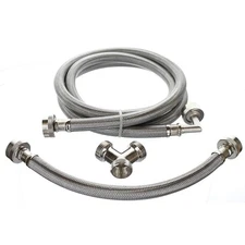 Steam Dryer Hose Installation Kit - Stainless Steel - 4,6,8 or 10 Foot by Kelaro