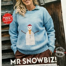 MR SNOWBIZ - Prosty kolorowy sweter świąteczny - wzór dziewiarski od SIAN BROWN