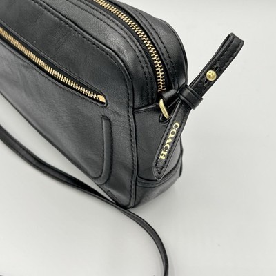 Vintage COACH Basic Bag 25401 Black Leather Clutch Crossbody USA