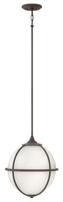 Hinkley Odeon 3-Light Stem Hung Pendant in Oil Rubbed Bronze 4744OZ
