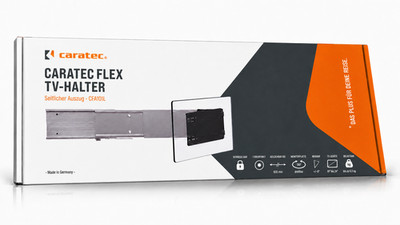 Caratec CFA101L | TV-Halter seitlicher Auszug Max. 6kg Last 190° Drehfunktion