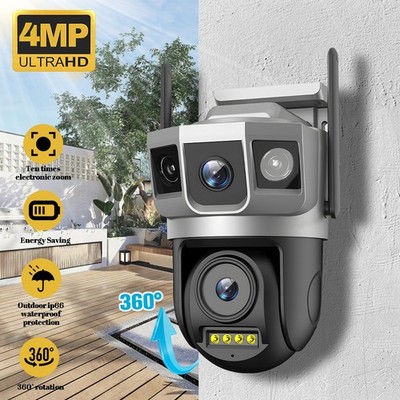 Camaras De Seguridad Wifi Exterior 1080P V380PRO Con Vision Nocturna Video