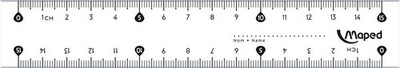 Maped Flachlineal Start 146 150 mm aus Kunststoff