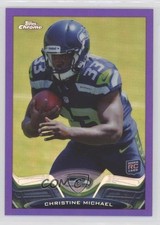 2013 Topps Chrome Retail Purple Refractor 309/499 Christine Michael #186 0c2