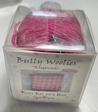 BULLIE WOOLIES knit Kit IN A BOX 1pk. COIN PURSE. I combine ship.see deT