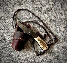 Daniel Winkler Friction Folder Knife EXTREMELY RARE /50 Damascus & Stag HANDMADE