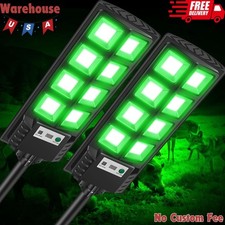 Solar Hog Lights for Night Hunting 12000LM Green Solar Hunting Lights 2 Pack
