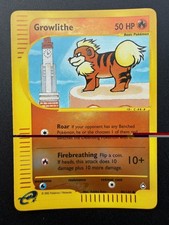Growlithe 80/147 Reverse Holo Pokemon Card Aquapolis Set