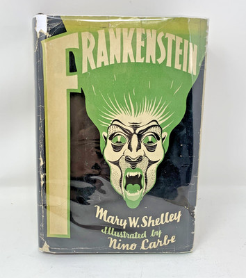 1932 FRANKENSTEIN Mary Shelley Book Nino Carbe Illustrated Edition