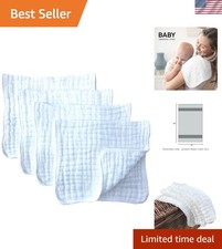 Cotton 6-Layer Burp Cloths - Quick Dry Gentle on Baby's Skin