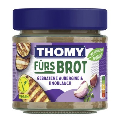 Thomy Fürs Brot Gegrillte Aubergine und Knoblauch vegan 180g