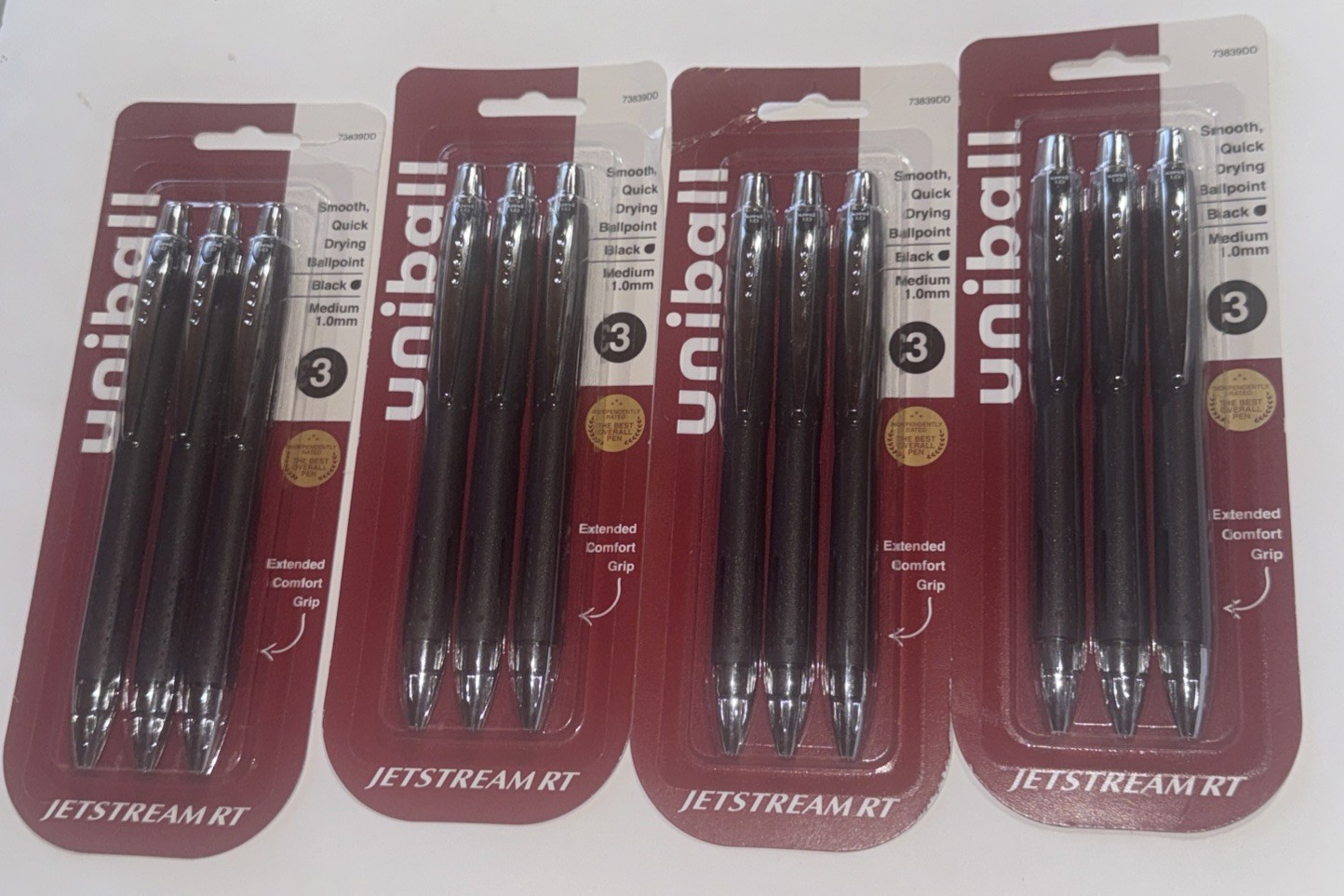 uniball Jetstream RT Retractable Ballpoint Pens Medium Point 1.0mm Black Ink